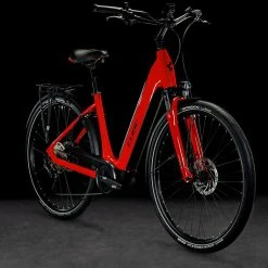 Cube Supreme Sport Hybrid Pro 500 Easy Entry Red'n'black -Vélo Soldes cube 20119236 632371 Supreme Sport Hybrid Pro 500 Easy Entry red n black 2