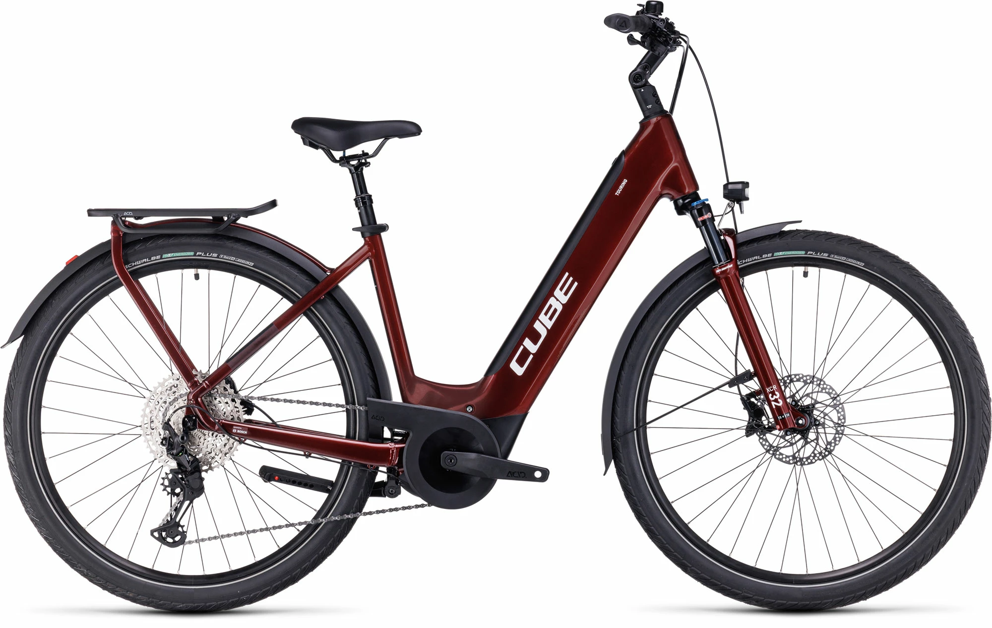 Vélo Soldes 34 Vélo Soldes -Vélo Soldes cube 631162 20119026 Touring Hybrid EXC 625 Easy Entry red n white 1