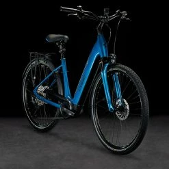 Cube Supreme Sport Hybrid EXC 625 Easy Entry Blue'n'black -Vélo Soldes cube 632412 20119239 Supreme Sport Hybrid EXC 625 Easy Entry blue n black 2