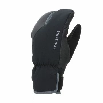 SEALSKINZ Moufles 3 Doigts Extreme Cold Noir / Gris 3 SEALSKINZ Moufles 3 Doigts Extreme Cold Noir / Gris